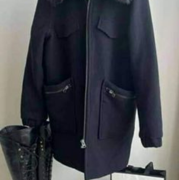 Blue Navy coat size S liké new - Picture 2 of 2